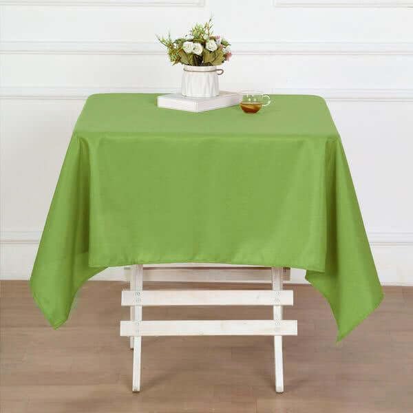 Efavormart 54x54 Lime Green Wholesale Linens Seamless Polyester Square Linen - Image 6