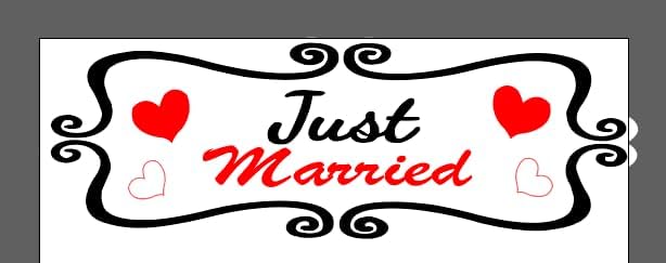Just Married Car Magnet Set, Marry Me Magnetic Sign - Image 8
