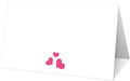 25 Pink Heart Place Cards for Table Seating, Cute Wedding Name Place Cards by Yuansail