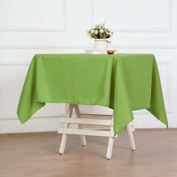 Efavormart 54x54 Lime Green Wholesale Linens Seamless Polyester Square Linen - Image 8