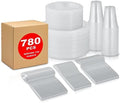 780 Piece Disposable Clear Tableware Set by StockHomery