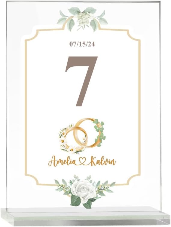 callie Personalized Wedding Table Numbers - Image 7