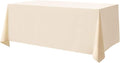 Surmente Beige Tablecloth 90 x 132-inch Rectangular Polyester Table Cloth by Surmente
