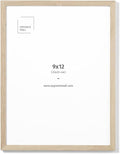 Opposite Wall - 9x12 in - Natural Solid Oak Wood Picture Frame - Lightweight by OppositeWall