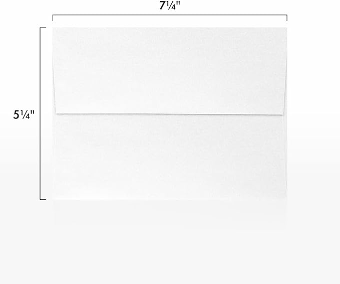 LUXPaper A7 Invitation Envelopes | Peel & Press | 5 1/4" x 7 1/4" | Crystal - Image 3