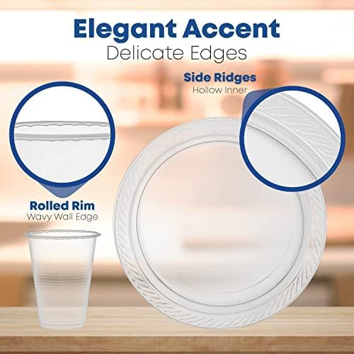 780 Piece Disposable Clear Tableware Set - Image 6