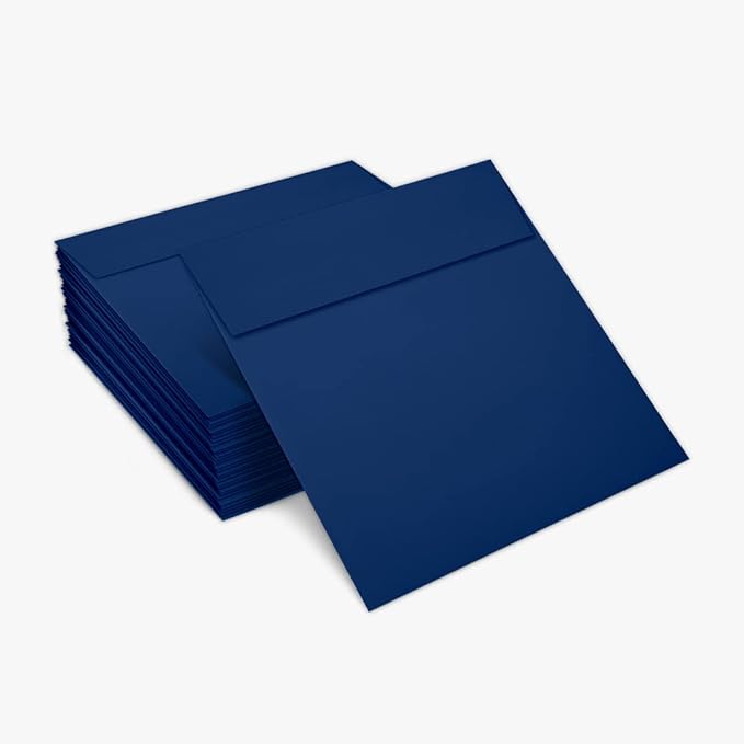 LUXPaper Square Invitation Envelopes | Peel & Press | 6" x 6" | Navy Blue | - Image 5
