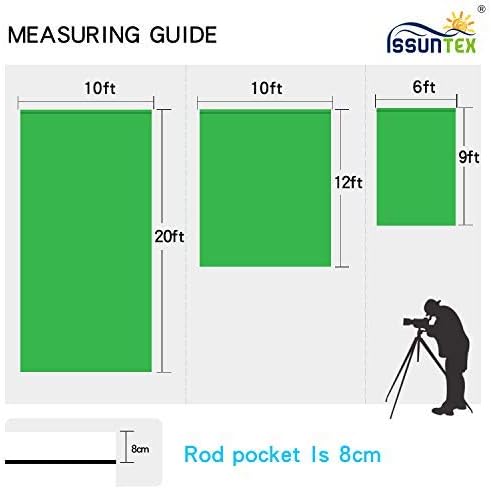 ISSUNTEX 10X20 ft Background Muslin Backdrop, Photo Studio, Collapsible High - Image 6