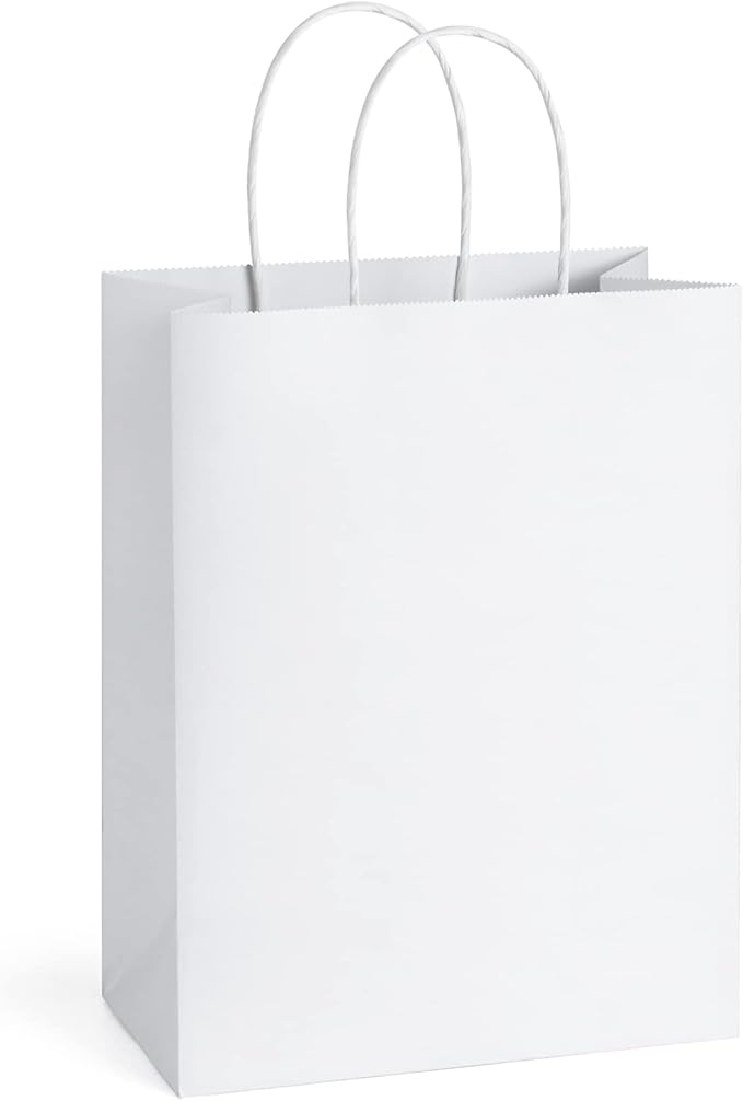 BagDream 50Pcs Gift Bags 8x4.25x10.5 Kraft Paper Gift Bags by BagDream