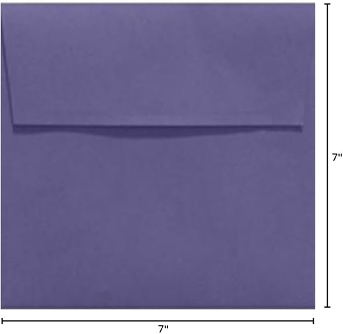 LUXPaper Square Invitation Envelopes | Peel & Press | 7" x 7" | Wisteria Purple - Image 2