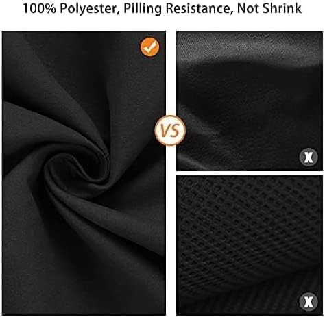 12x10 FT Black Backdrop Background, 100% Polyester Photography Backdrop Screen - Image 4