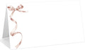 25 Pack Pink Bow Place Cards, Editable Name Cards by WwongxianB