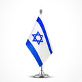 Israel Flag Israeli Flags, Small Mini Israeli Desk Flag, Used by Mflagperft