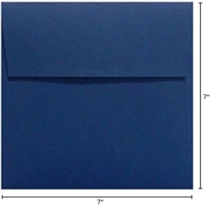 LUXPaper Square Invitation Envelopes | Peel & Press | 7" x 7" | Navy Blue | - Image 2
