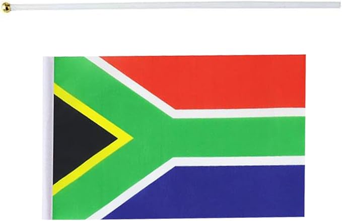 South Africa Flag South African Flag, Small Mini Handheld South Africa Flags on - Image 3