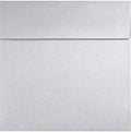 LUXPaper Square Invitation Envelopes | Peel & Press | 7" x 7" | Silver Metallic by LUXPaper