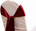 MDS Pack of 150 PCS Satin Chair Sashes Charmeuse Sateen Dining Chair Bows by MDS