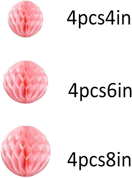 15pcs Honeycomb Balls Decorations 4'' 6'' 8'' Party Honeycomb Ball Flower - Image 2