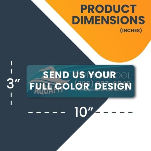 Magnet Me Up Custom 10x3 Inch Rectangle Magnet, Customizable - Image 2