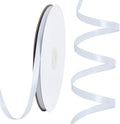 TONIFUL 1/4 Inch x 100yds White Satin Ribbon, Thin Solid Color Satin Ribbon by TONIFUL
