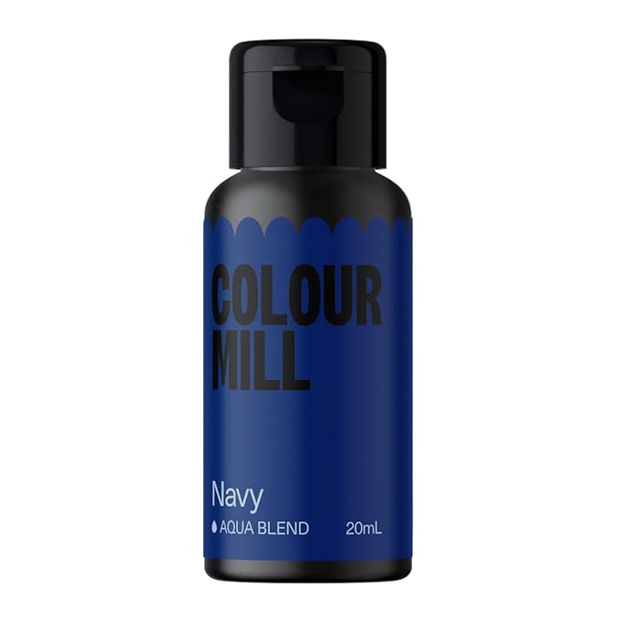 Colour Mill Aqua Blend Water-Based Food Coloring, 20 Milliliters Navy by ColourMill