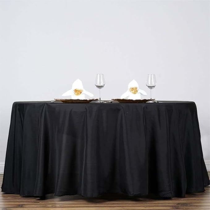 Efavormart Round Tablecloth, 132 Inch Stain & Wrinkle Resistant Washable Table - Image 2