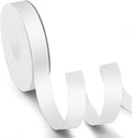 KMER LIFE 5/8 inch x 25 Yards Double Faced Polyester White Satin Ribbon by KMERLIFE