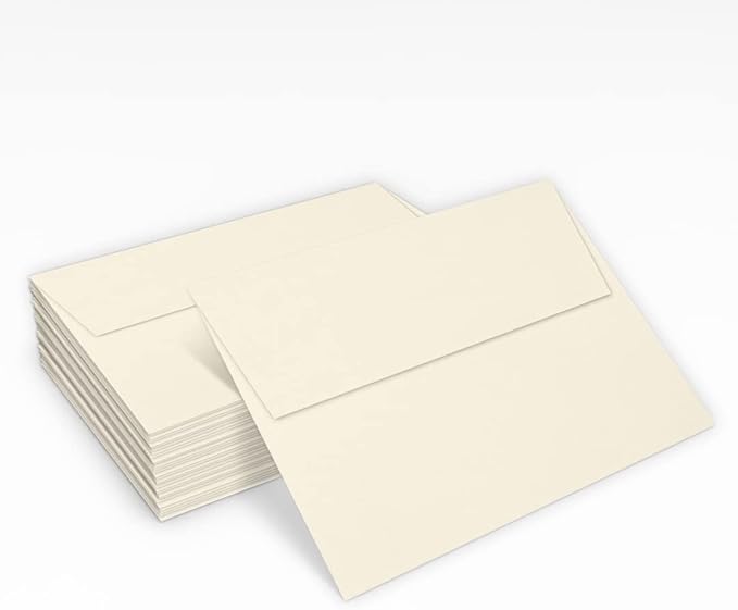 LUXPaper A7 Invitation Envelopes | Peel & Press | 5 1/4" x 7 1/4" | Natural | - Image 5
