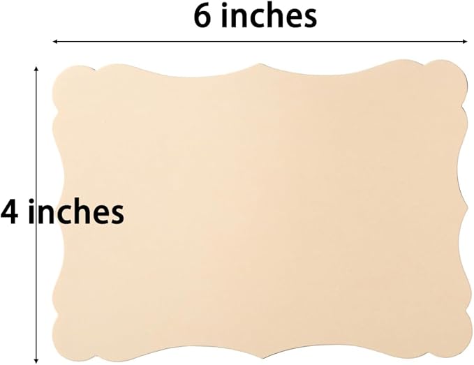 50 Pack Blank Kraft Cards Cardstock Thick Paper Brown Greeting Cards - Image 2