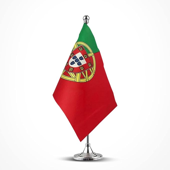 Portugal Flag Portuguese Flags, Small Mini Portuguese Desk Flag, Used by Mflagperft