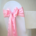 MDS Pack of 75 PCS Satin Chair Sashes Charmeuse Sateen Dining Chair Bows Ribbon by MDS