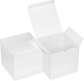 Xxcxpark 48 PCS White Gift Boxes 4x4x4 inches, Decorative Party Favor Gift by Xxcxpark