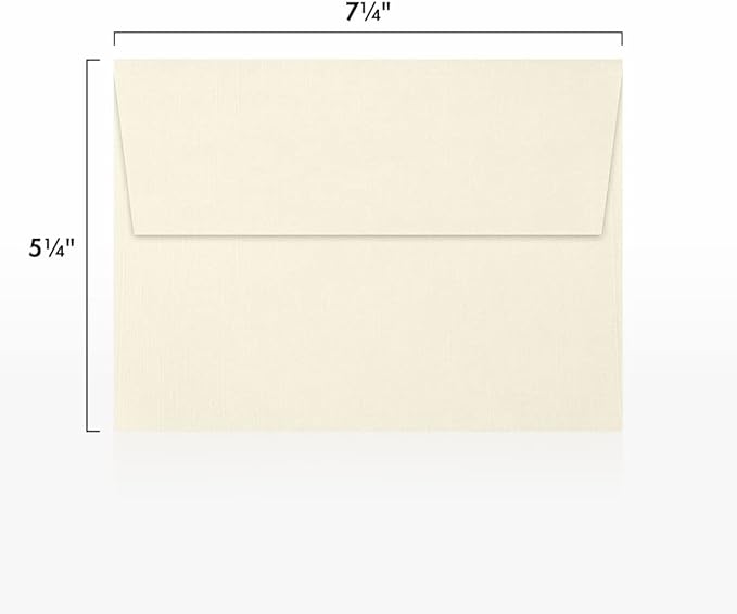 LUXPaper A7 Invitation Envelopes | Peel & Press | 5 1/4" x 7 1/4" | Natural - Image 3