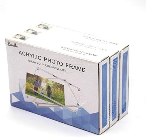 Boxalls 5x7 Inches Acrylic Picture Frames- 3 Pack, Desktop Frameless Photo - Image 2