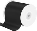 4 Inches x 25 Yards Polyester Satin Ribbon, Solid Color White Satin Ribbon by KMERLIFE