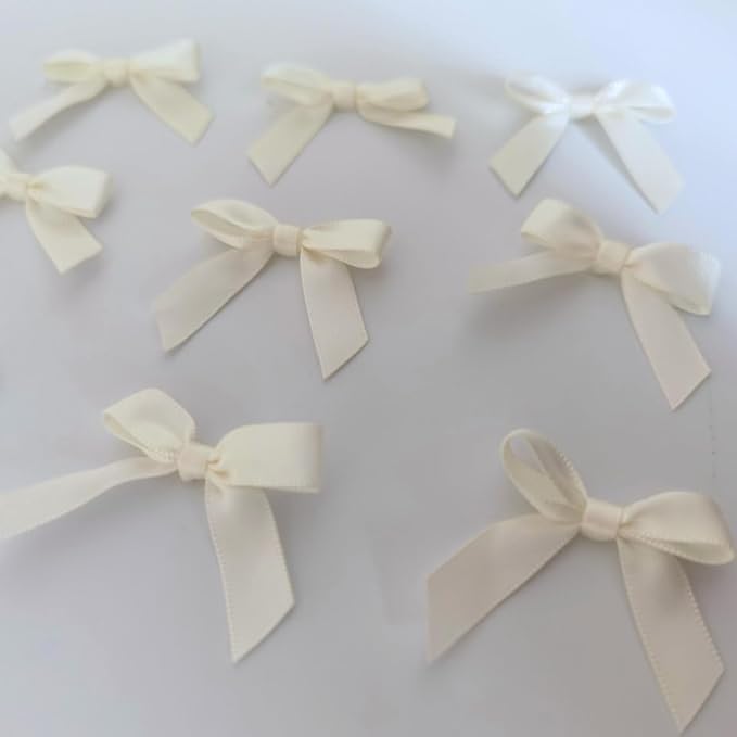 50pcs 1-1/2" Mini Satin Ribbon Bows Without Twist Ties - Image 8