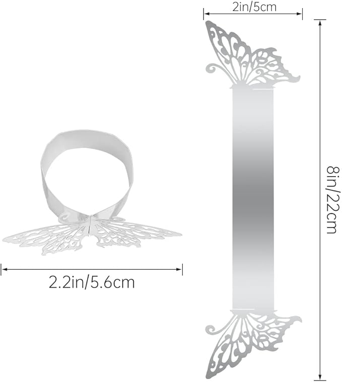 150PCS Butterfly Napkin Rings for Luxury Banquet Style, Reusable Paper Napkin - Image 4