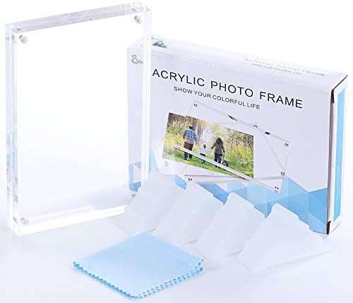 Boxalls 5x7 Inches Acrylic Picture Frames- 3 Pack, Desktop Frameless Photo - Image 3