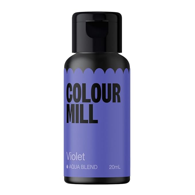 Colour Mill Aqua Blend Water-Based Food Coloring, 20 Milliliters Violet by ColourMill