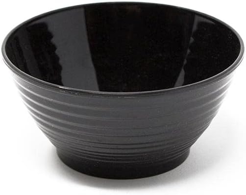 600 Pack 3 oz. Asian-Style Black Mini Plastic Bowl - Image 7