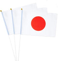 Japan Flag Japanese Flag, Small Mini Handheld Japan Flags on Stick by Mflagperft