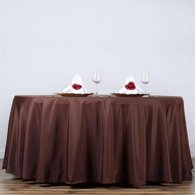Efavormart Round Tablecloth, 132 Inch Stain & Wrinkle Resistant Washable Table by efavormart