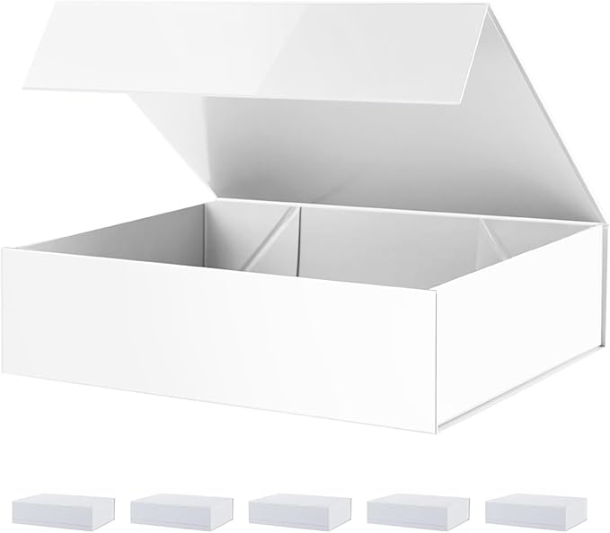 PACKHOME 6 Large Gift Boxes 13.5x10x3.5 Inches, Sturdy Shirt Boxes by PACKHOME