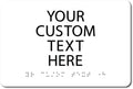 ALPHA DOG ADA SIGNS Custom ADA Compliant Braille Sign, Tactile Text, Raised by AlphaDog