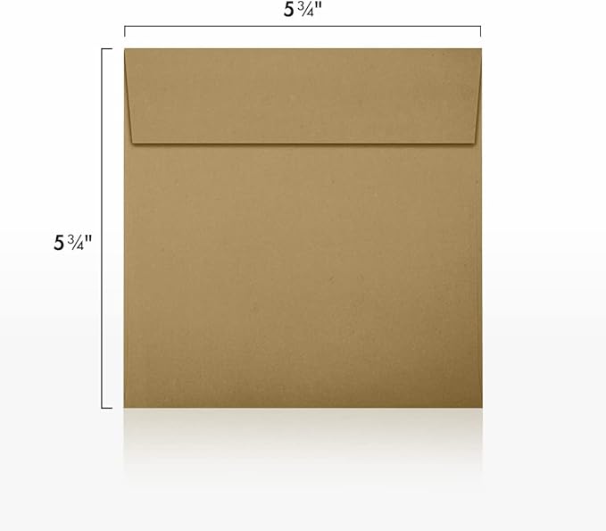 LUXPaper Square Invitation Envelopes | Peel & Press | 5 3/4" x 5 3/4" | Grocery - Image 3