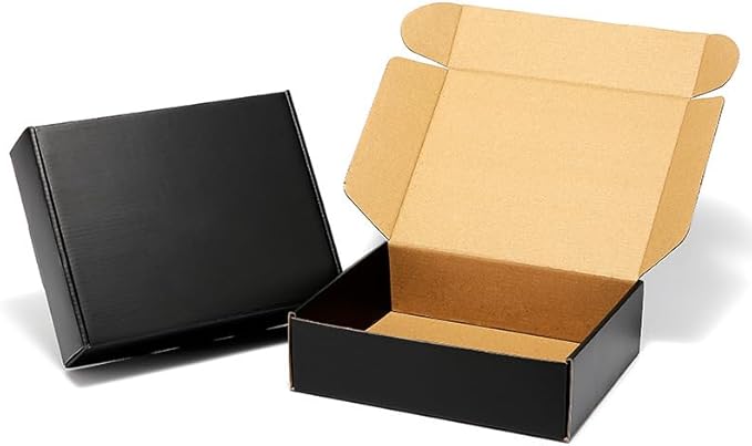 24 Pack 9x8x2 Inches Black Shipping Boxes，3 Layers Corrugated Cardboard Box - Image 8