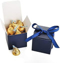 AWELL Navy Blue Gift Candy Box Bulk 2x2x2 inches by AWELL