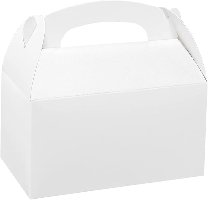 Xxcxpark 24 PCS White Gift Boxes 6.2x3.5x3.5 inches, Party Favor Kraft Paper by Xxcxpark