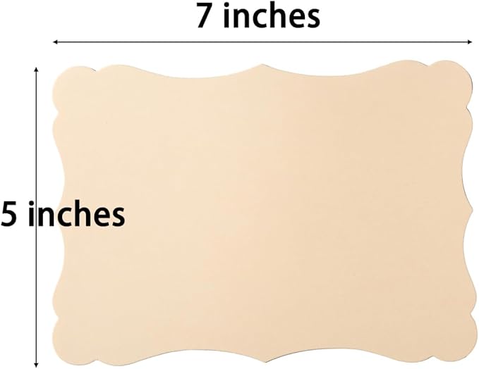 50 Pack Blank Kraft Cards Cardstock Thick Paper Brown Greeting Cards - Image 2