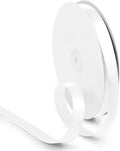 5/8 Inch 100 Yards White Ribbon, Fabric White Stain Ribbon by HimBen